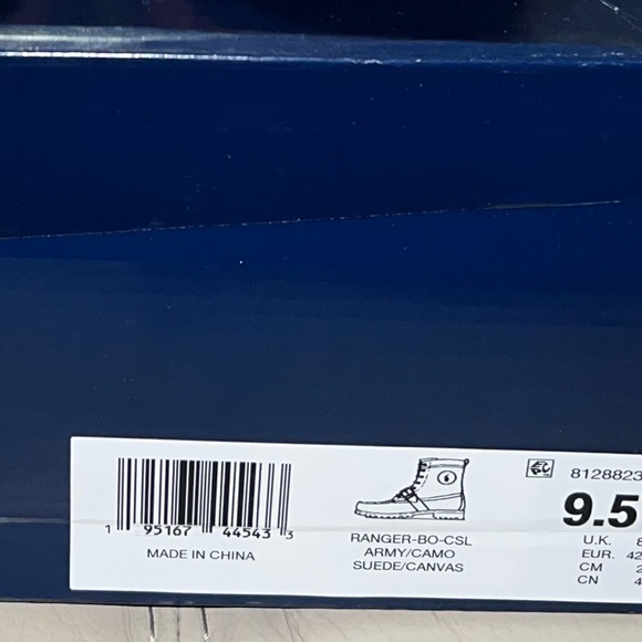 COPY - Authentic men’s, designer, camouflage, Ralph, Lauren, ranger boots - Picture 7 of 7